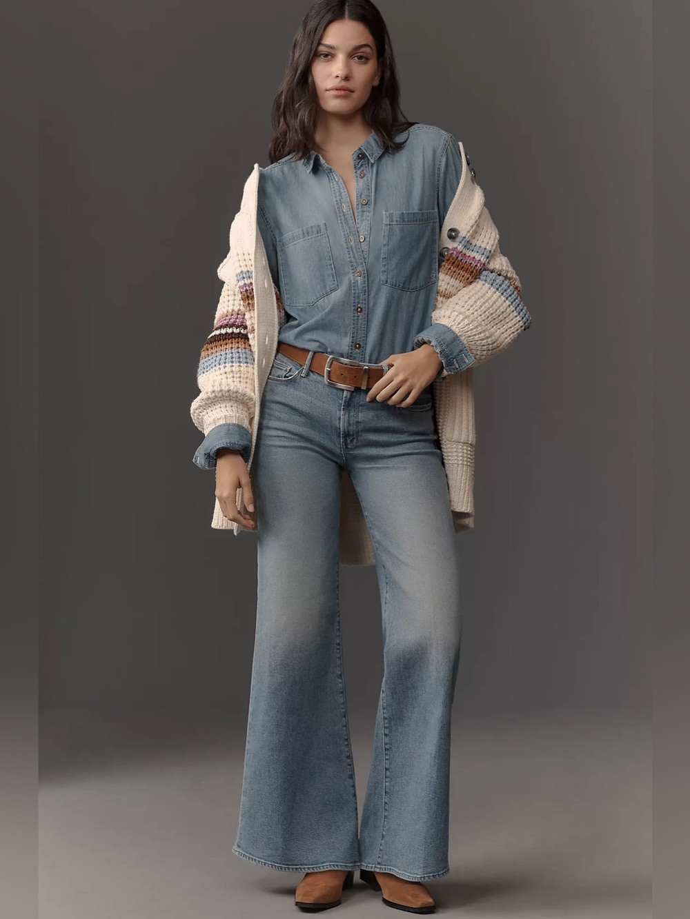 MOTHER The Twister Skimp Mid-Rise Wide-Leg Jeans